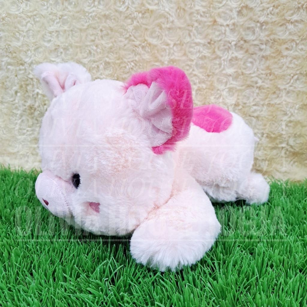 Boneka Babi Pink Love Boneka Piggy Pink Lentur Boneka Penelope Pig Blush Bordir Mata Hitam Keras