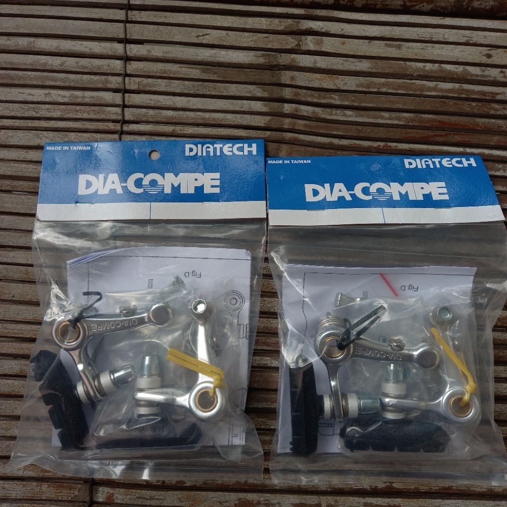 dia compe dc980 diacompe dc 980 cantilever silver (depan+belakang)