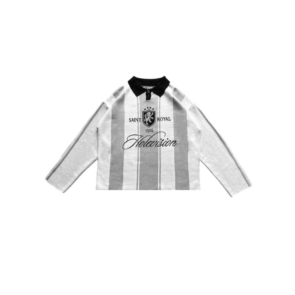 Knitwear Cluthvision SAINT ROYAL KNITWEAR WHITE GREY