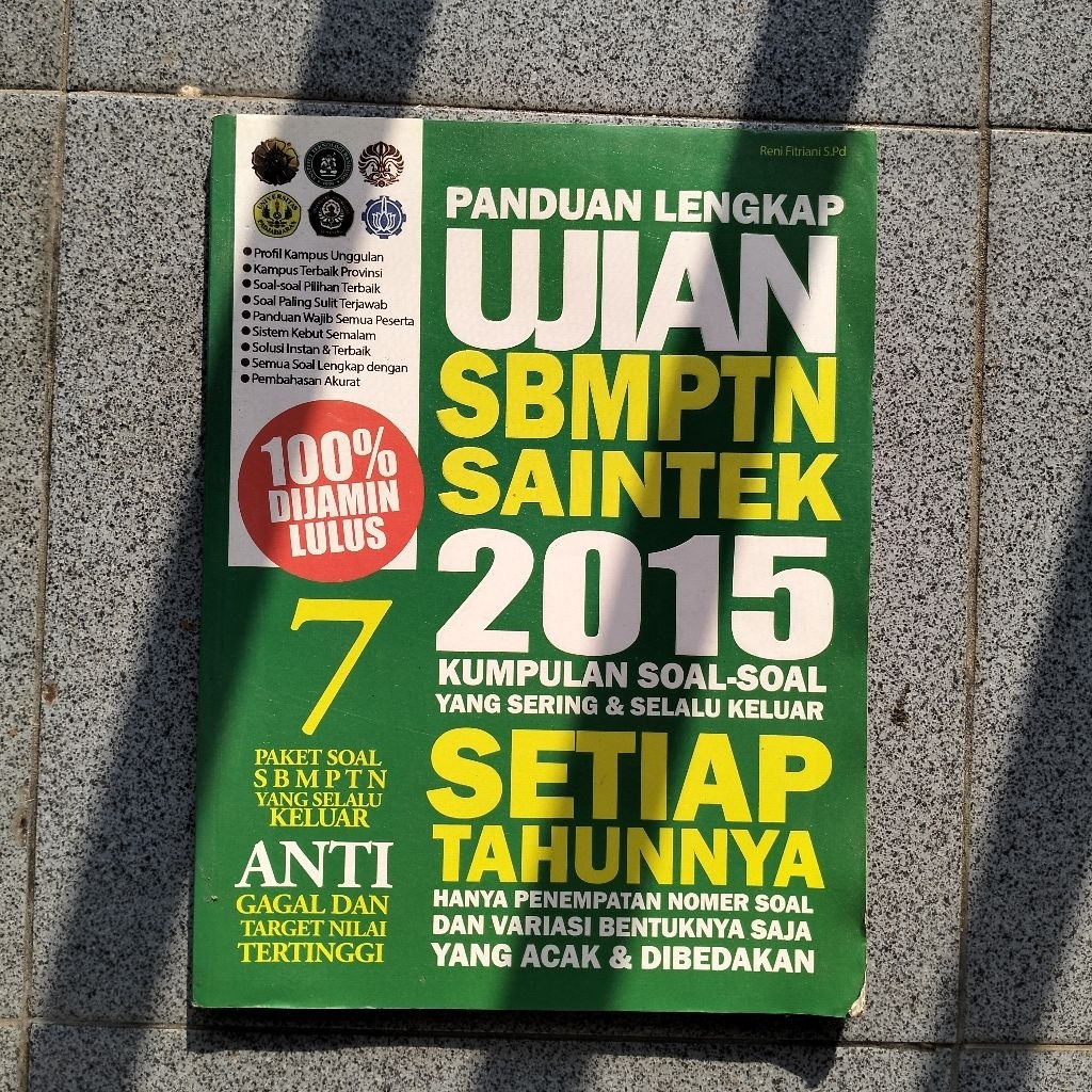 Buku Bekas Bank Soal SBMPTN Saintek 2015