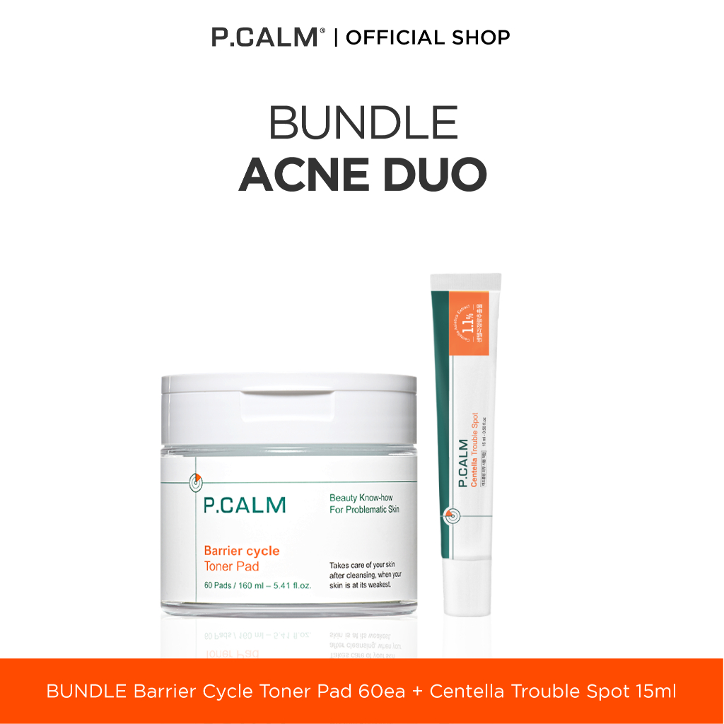 P.CALM ACNE DUO [Toner pad + Centella Spot]