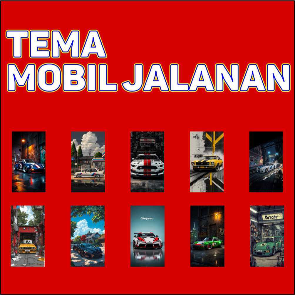 SABLON SETRIKA SATUAN TEMA MOBIL JALANAN VOL.1 / SABLON DTF LANGSUNG