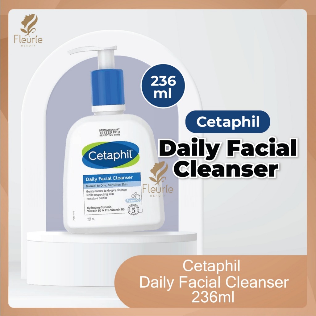 Cetaphil Daily Facial Cleanser 236ml - Face Wash / Face Cleanser / Sabun Wajah Cetaphil