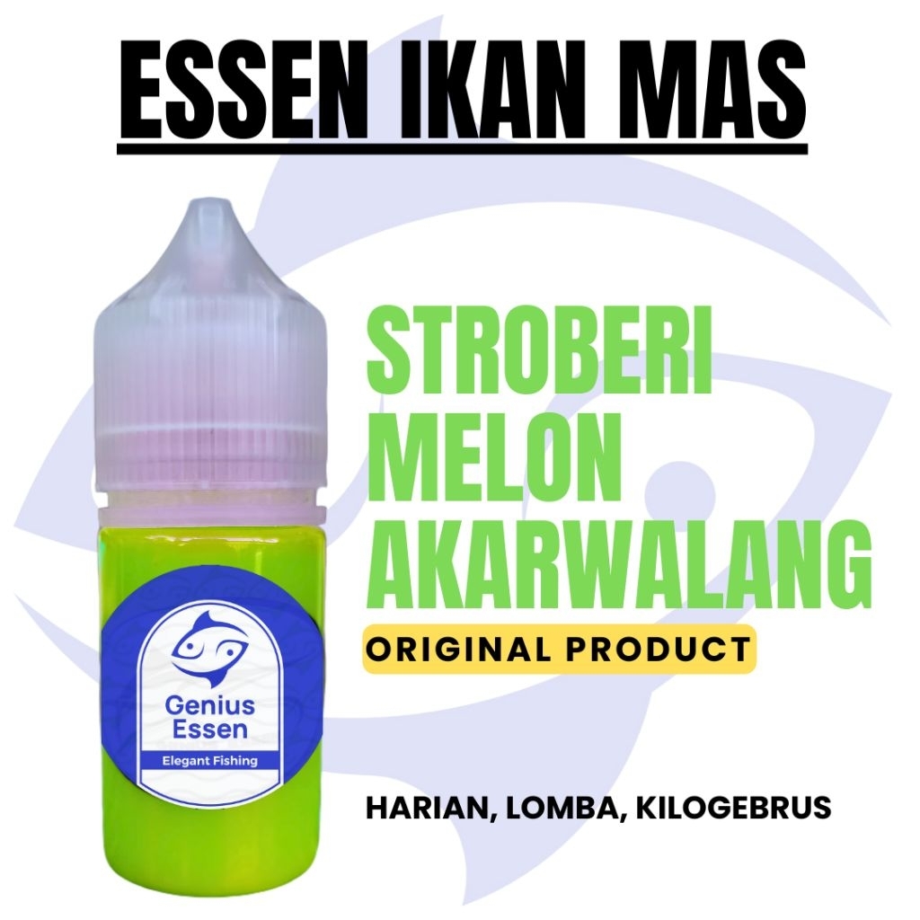 ESSEN IKAN MAS AROMA STROBERI MELON AKARWALANG essen ikan mas harian essen ikan mas lomba essen ikan