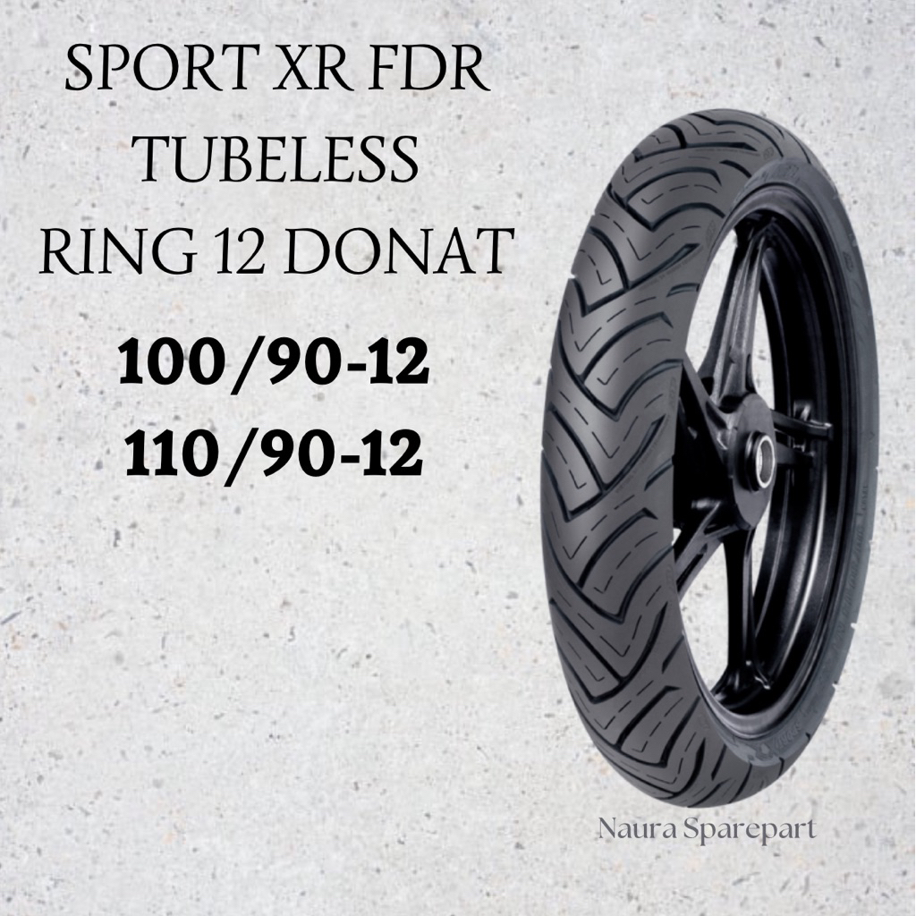 BAN LUAR FDR SPORT XR RING 12 TUBELESS DONAT SCOOPY GENIO