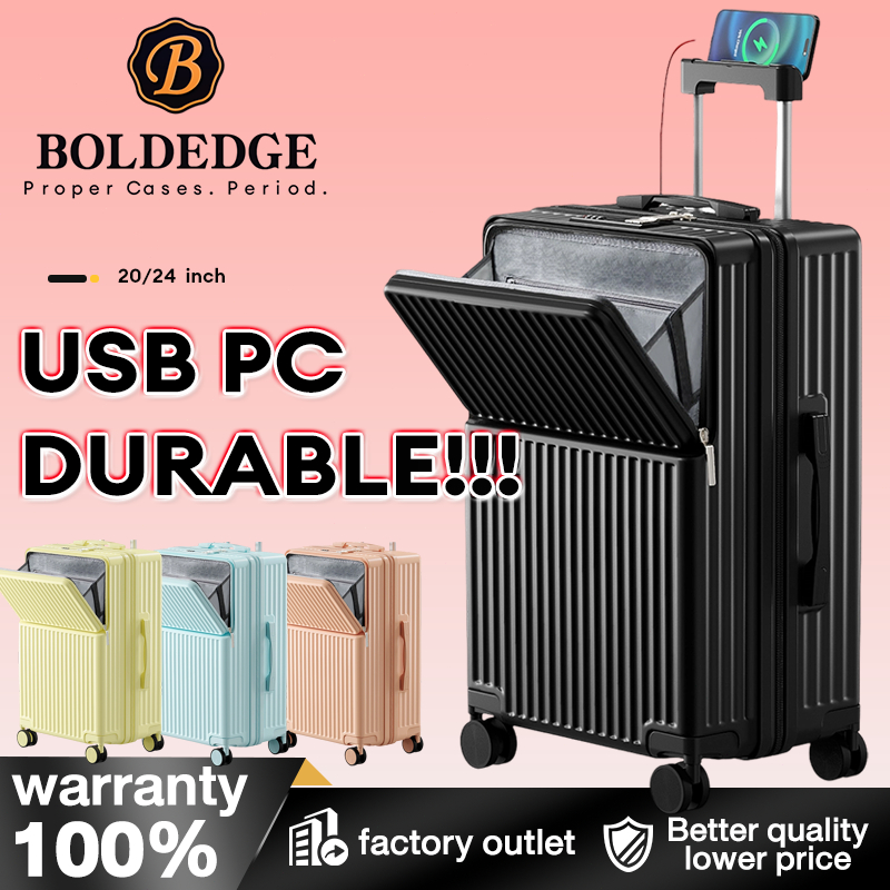 EvoQuest Diskon 40% Kabin Bagasi Koper 20/24 inch Koper Tas Perjalanan ABS + PC Kapasitas Besar Kope
