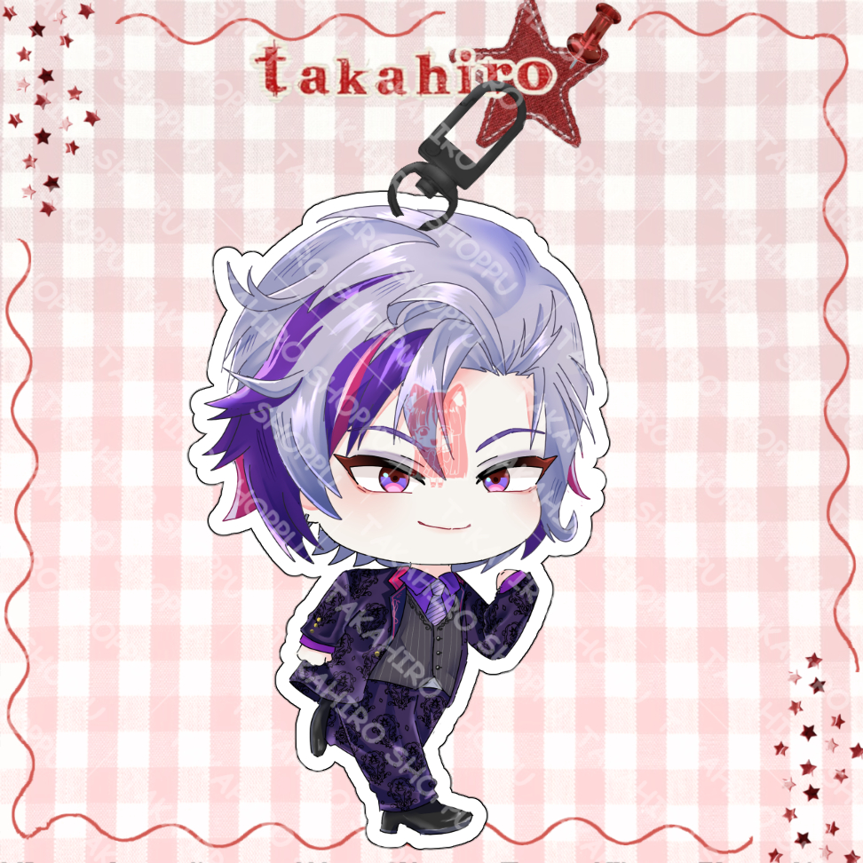 Ganci / Gantungan Kunci / Keychain Akrilik VTUBER NIJISANJI FUWA MINATO