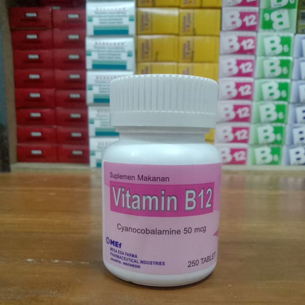Vitamin B12 mef 1 pot / 1 botol 250 tablet 1 pot Original