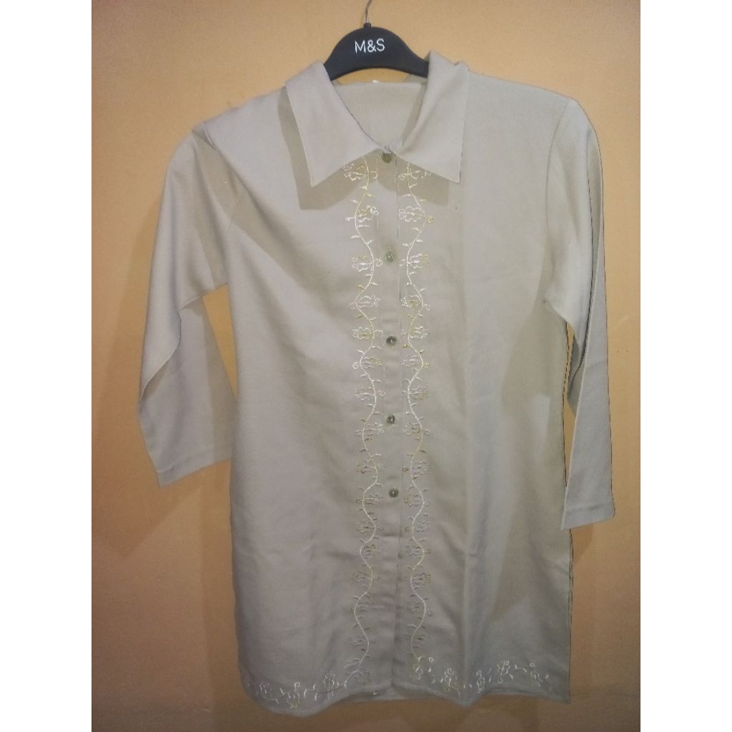 preloved kemeja bordir panjang