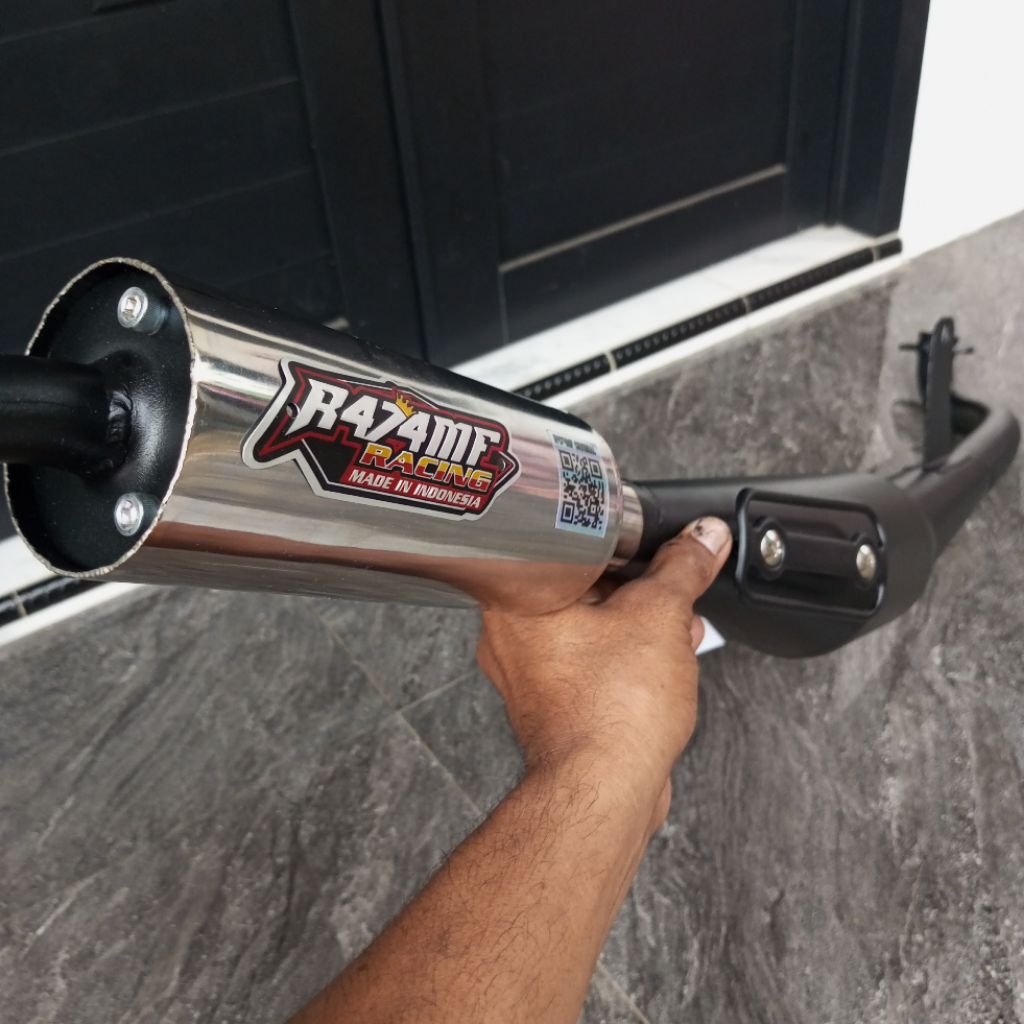 knalpot standart racing fizr Alfa sigma tameng power coating original R474mf racing