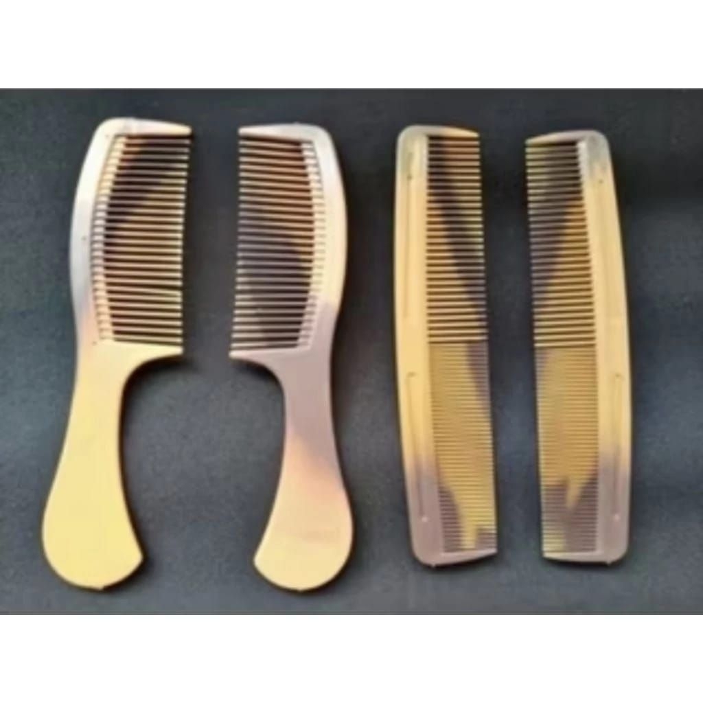 SISIR RAMBUT CORAK COKLAT LUSINAN 12 PCS/SISIR LURUS/SISIR GAGANG