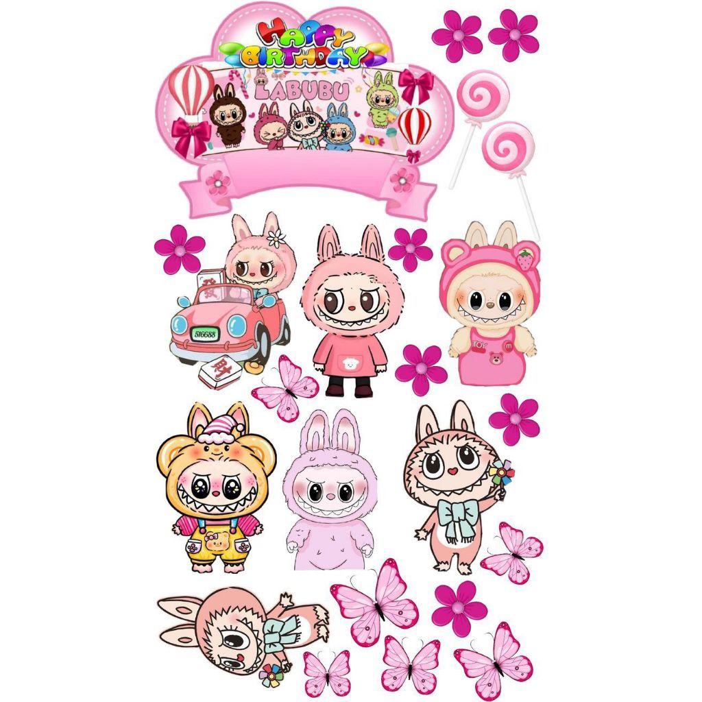 1 SET topper labubu /topper labubu ultah / topper labubu custom