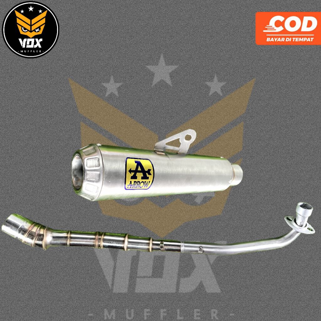 KNALPOT RACING ARROW  SUPRA X 125, VEGA, JUPITER, SMASH, SHOGUN, REVO, Dll.