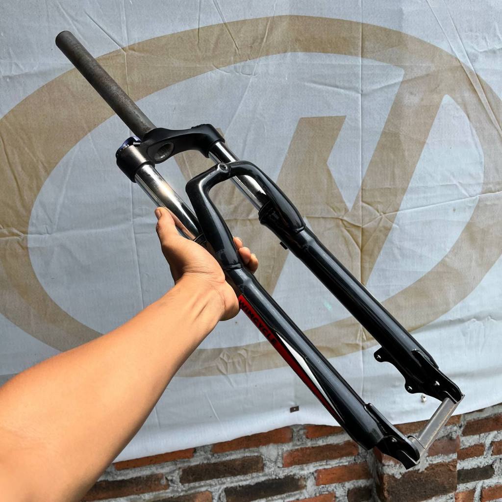 Fork garbu shock depan lock Wimcycle sepeda MTB sepeda gunung federal ukuran 26 dan 27,5