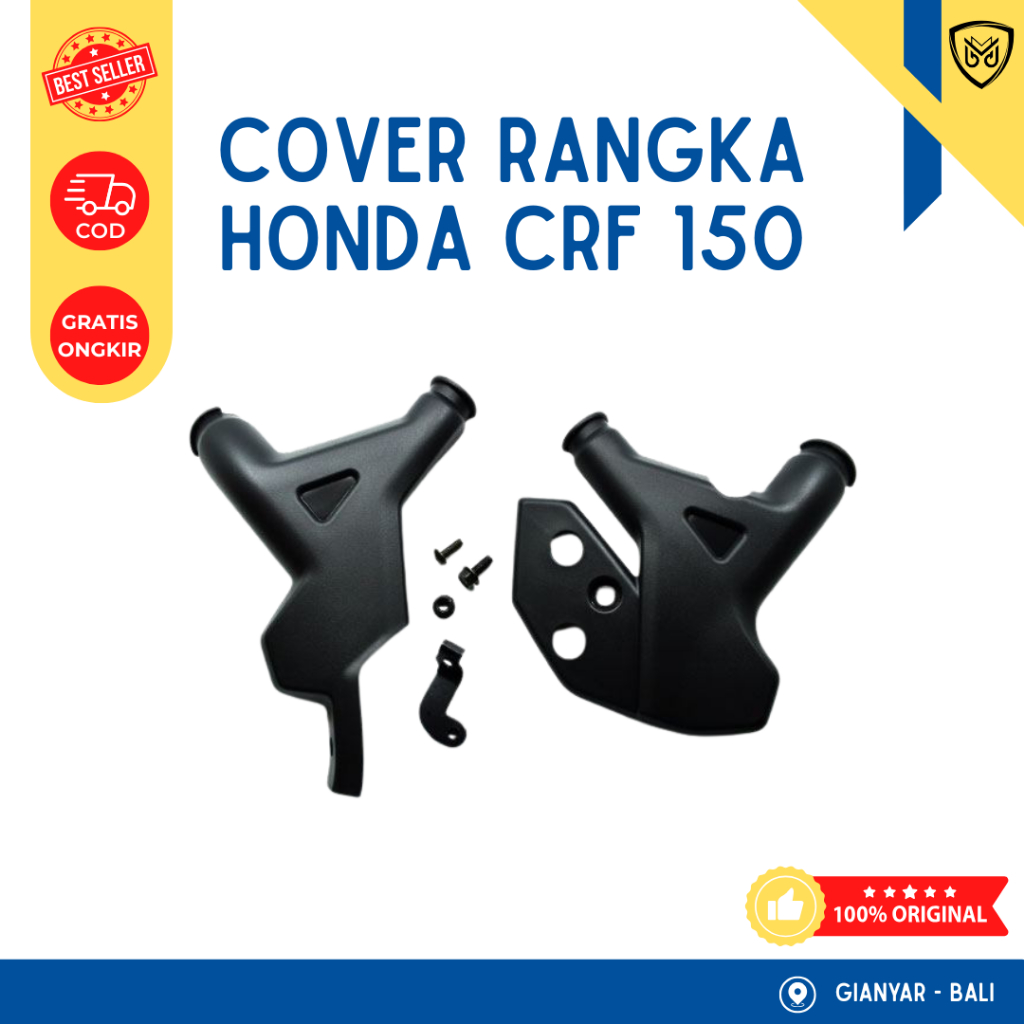Baru ORI AHM - Penahan Rangka Honda CRF 150 Tahun 2019 Keatas (Heel Guard)