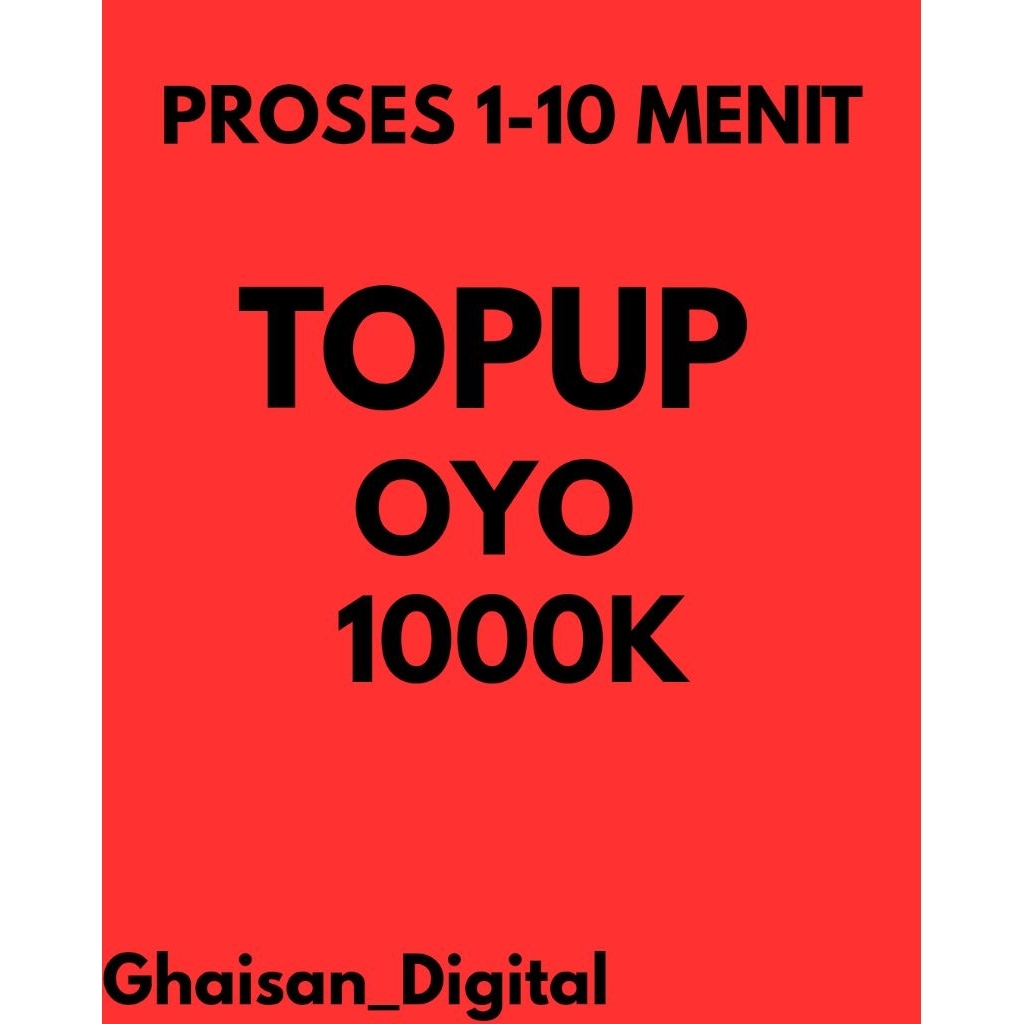 Top Up Saldo OYO 1000k