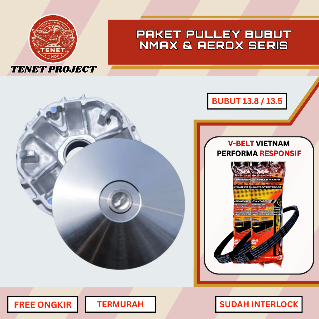 PULLEY CUSTOM YAMAHA NMAX PNP AEROX NEW NMAX OLD RUMAH ROLLER BUBUT VARIO 125 OLD VARIO 150 NEW