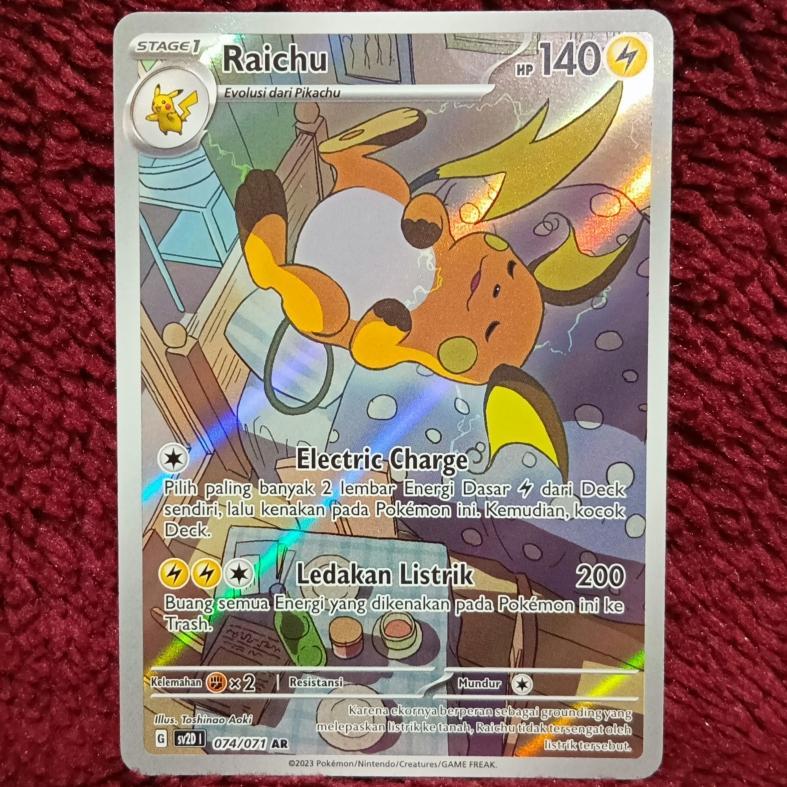 Raichu AR sv2d - Pokemon TCG Indonesia foil holo