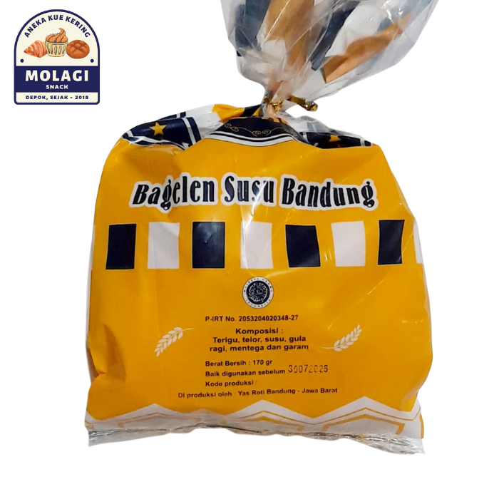 Kue Bagelen Susu Bandung (isi 20 Roti) / Roti Bagelan Kering - Molagi Snack