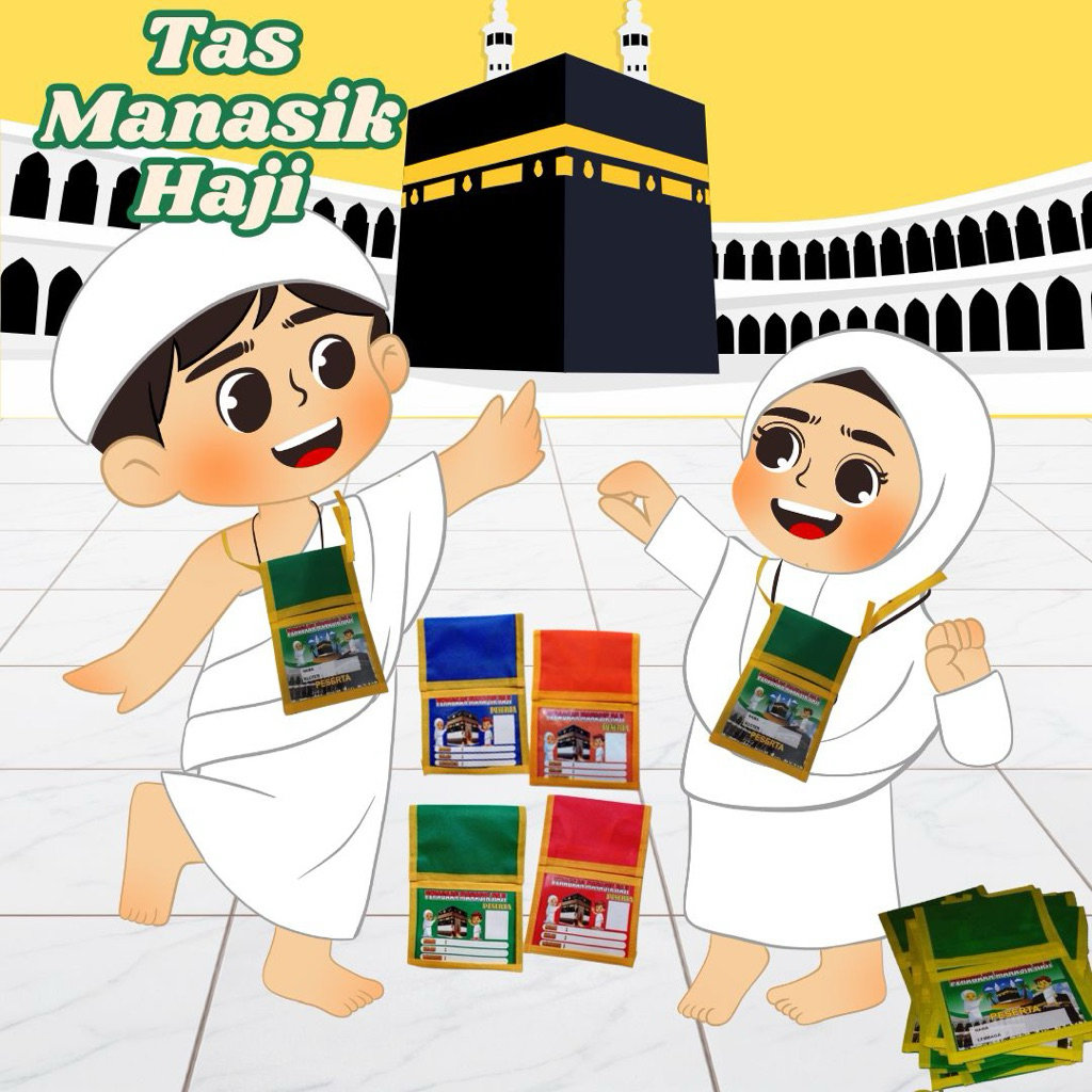 Tas Manasik Haji Anak Paud Tk Sd Bonus Gambar Ka'bah