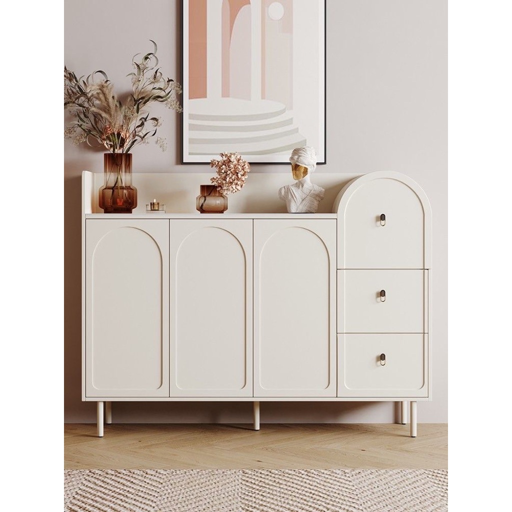 Bufet Minimalis Duco Putih Bufet Modern Aesthetic