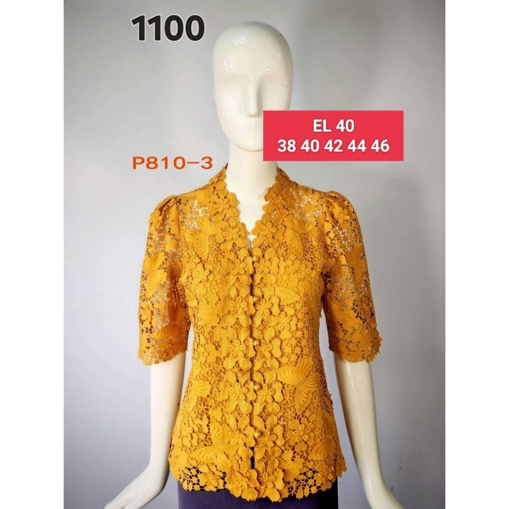 Blus brokat bangkok pink butik baju brokat pesta import mewah