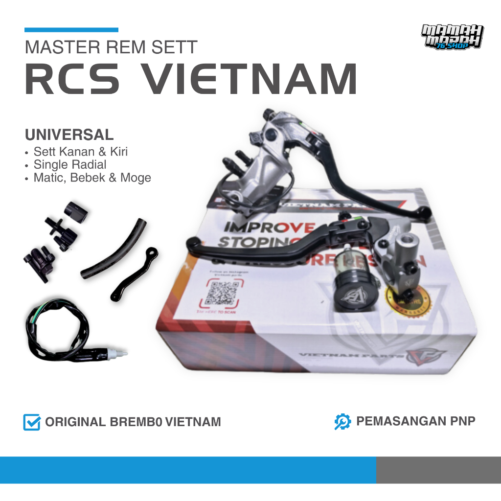 Master Rem RCS 19 Vietnam master rem kanan dan kiri single tabung handle kopling brembo vietnam
