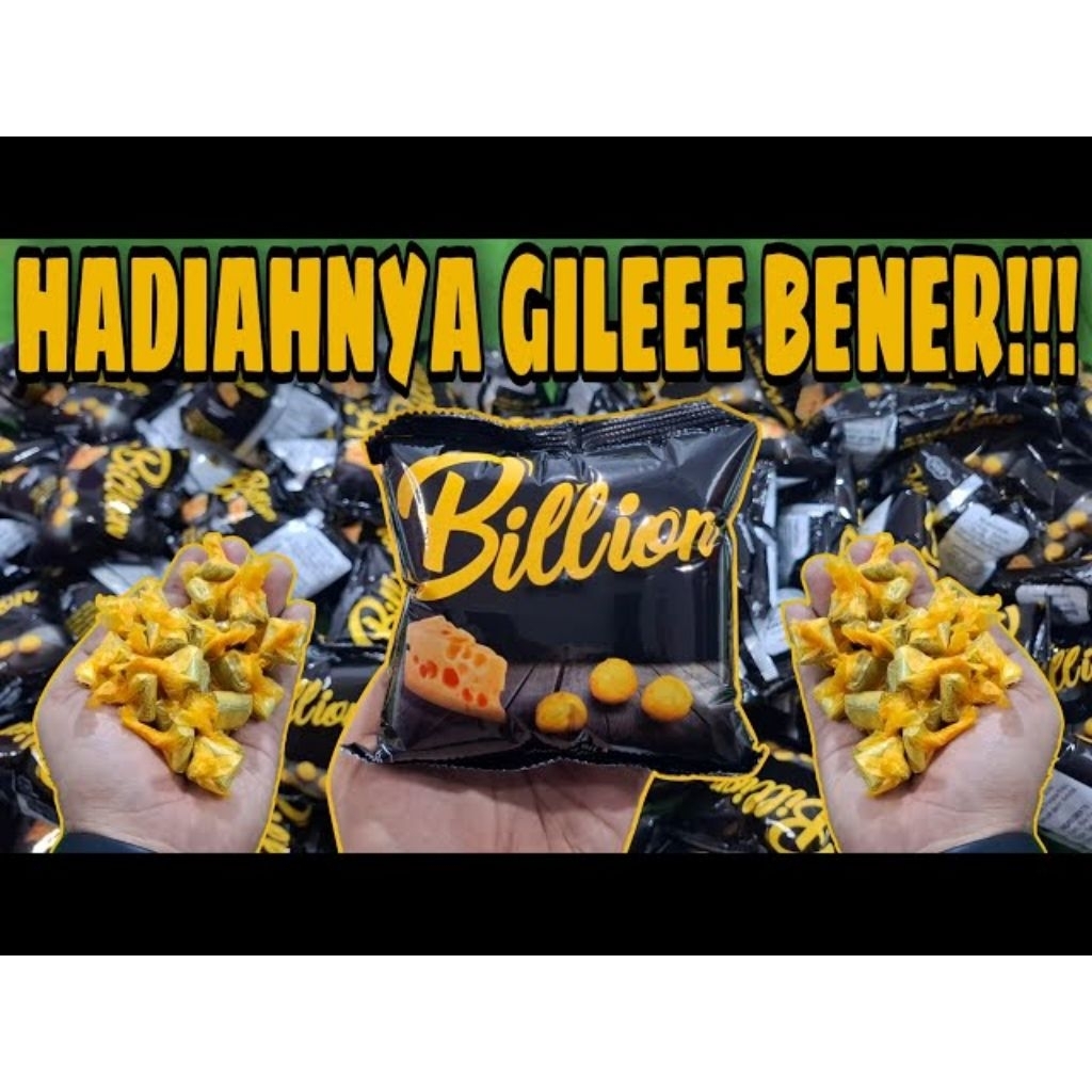 CIKI BILLION (10 PCS) BERHADIAH UANG TUNAI BILA BERUNTUNG - CIKI BERHADIAH -SNACK BERHADIAH-CIKI