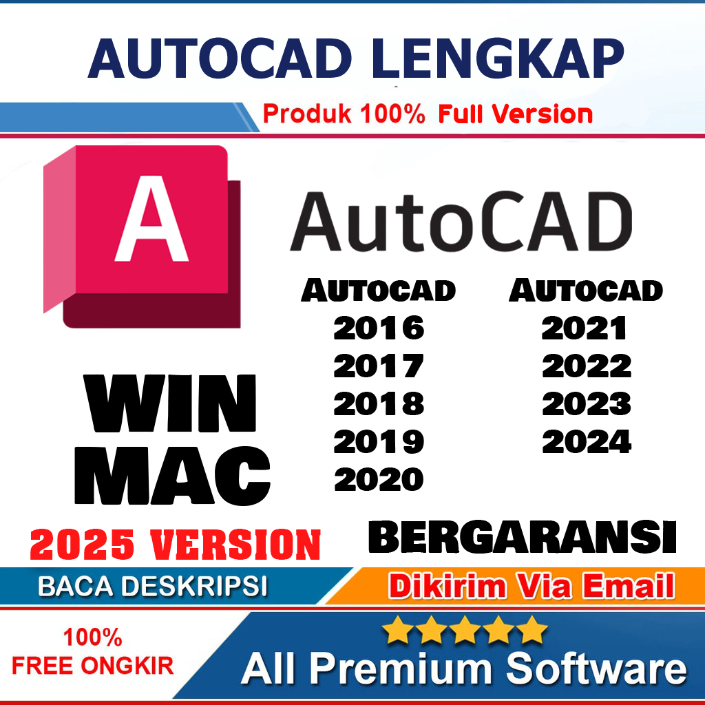 AUTOCAD 2025 2024 2023 2022 2021 2020 2019 2018 2017 2016 Full