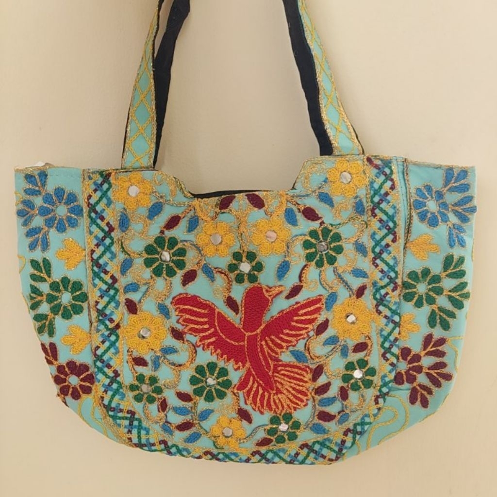 TAS PAKISTAN SELEMPANG SEDANG CANVAS TEBAL WANITA