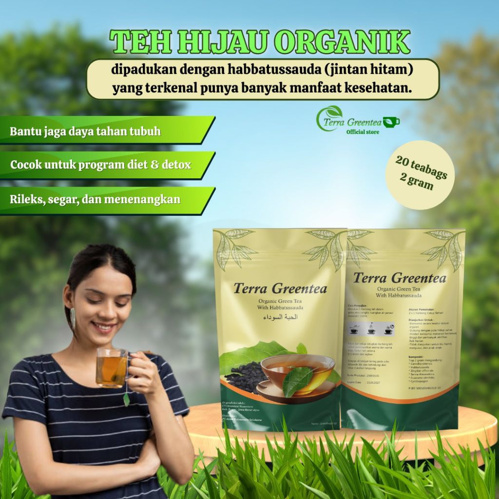 

TERRAGREENTEA Teh Herbal Alami Menurunkan Berat Badan dan Detox Sistem Imun Tubuh