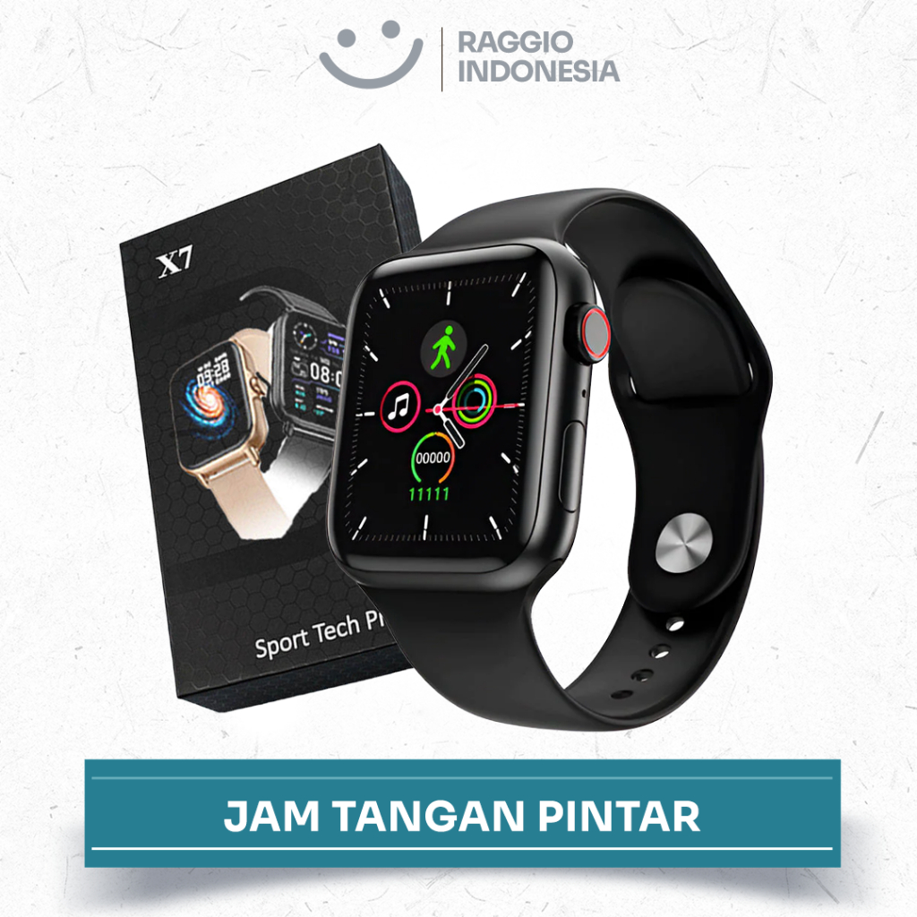 Smartwatch X7 – Jam Tangan Pintar Detak Jantung | Waterproof & Tracker Lengkap