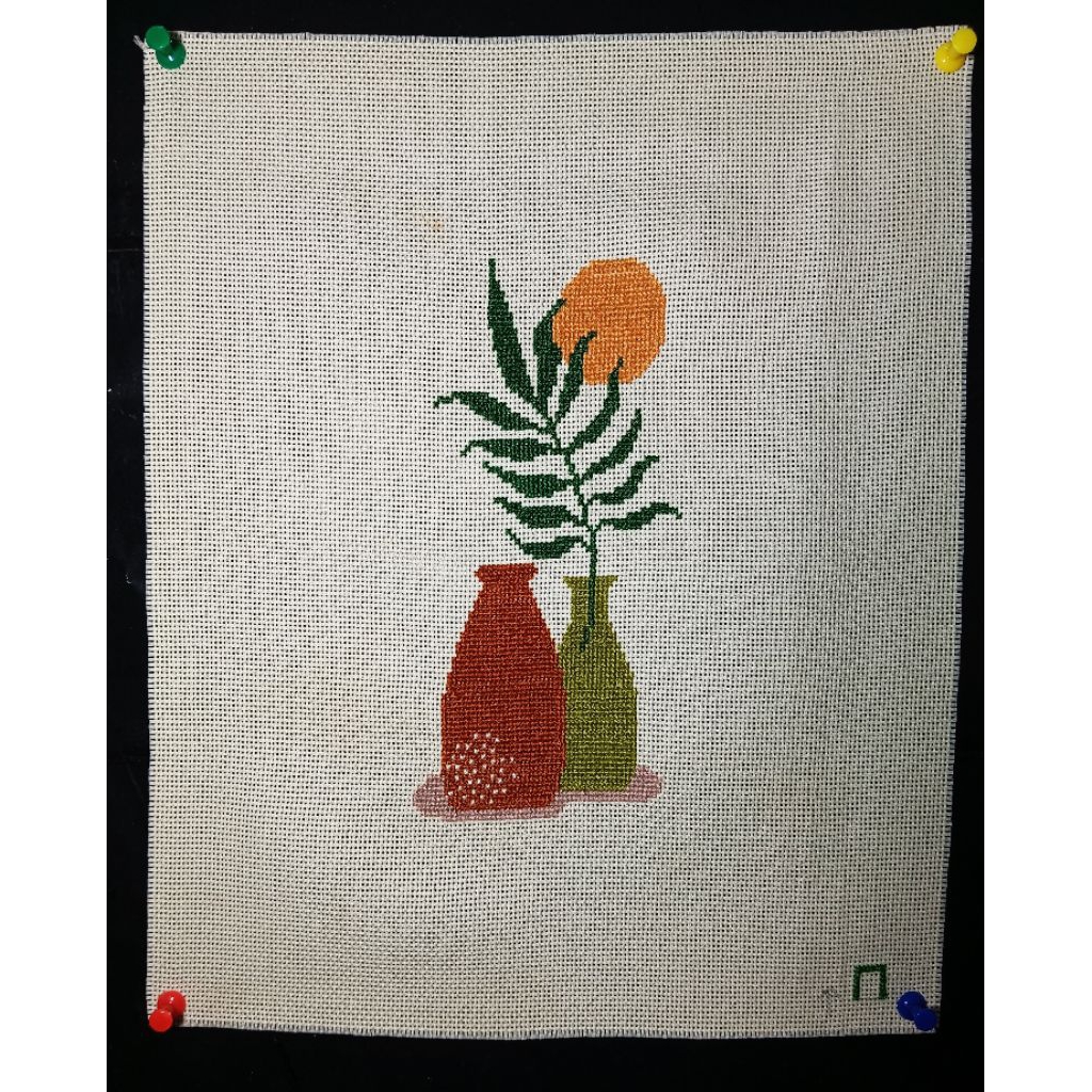 Cross stitch kristik sudah jadi