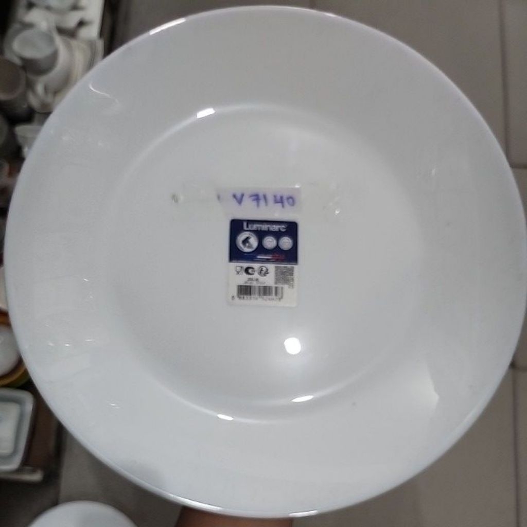 Luminarc Dinner Plate 25cm Zelie Dinner Plate Piring Makan Ceper Keramik 25cm Piring Keramik Putih c