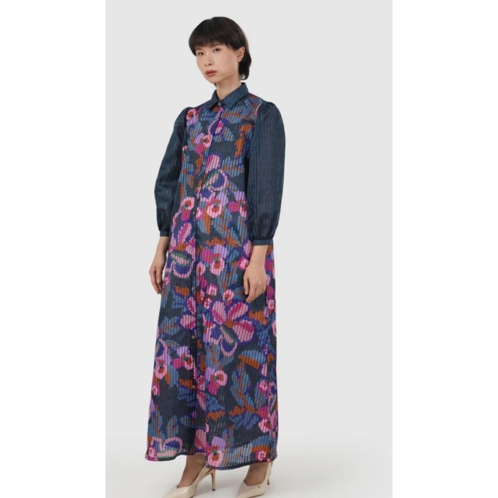 Benang Jarum Eclora Shirt Dress Aconitum