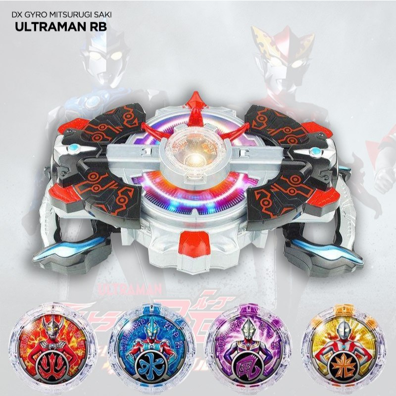 Koleksi Mainan Ultraman RB DX Gyro Mitsurugi Saki Premium Transformation Device Cosplay Toy Anime To
