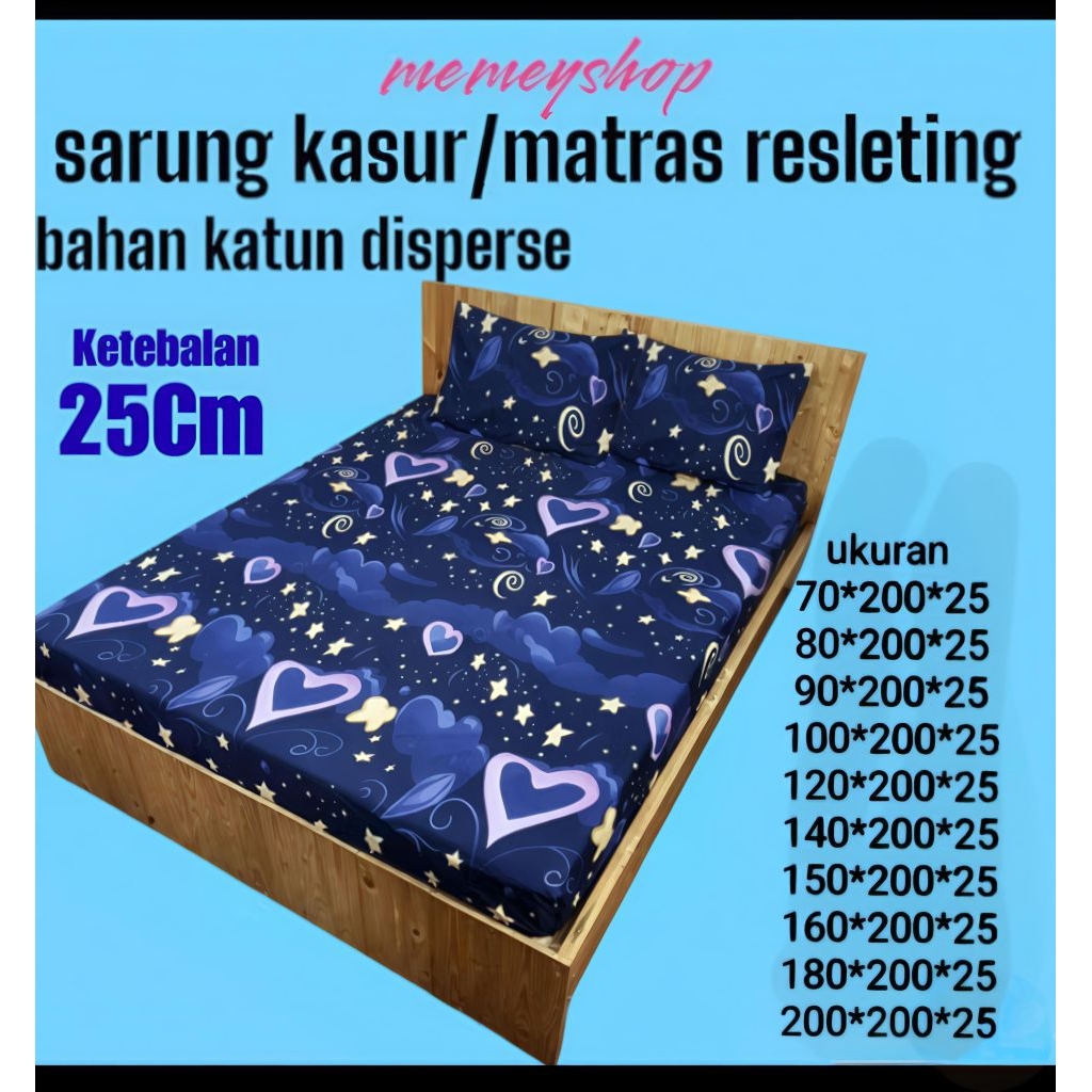 Sarung Kasur Busa Resleting Tebal 25cm
