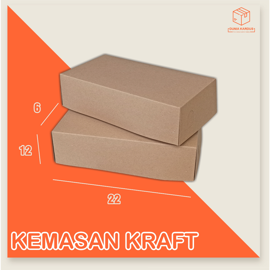 Paper lunch box 22x12x6 cm | laminasi Bagian dalam | box food | Craft eco | Box Makanan | Box takoya