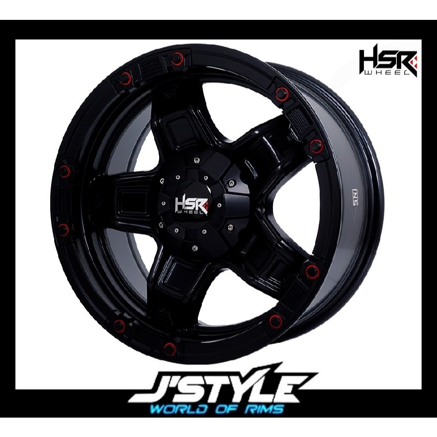 Velg racing HSR Hoiru Ring 17 mobil Fortuner Hilux Pajero dll