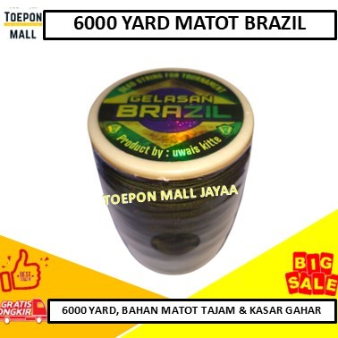 Gelasan Layangan 6000 Yard Matot Brazil 0.22 Bahan Abu Tarik Jepret Layang layang