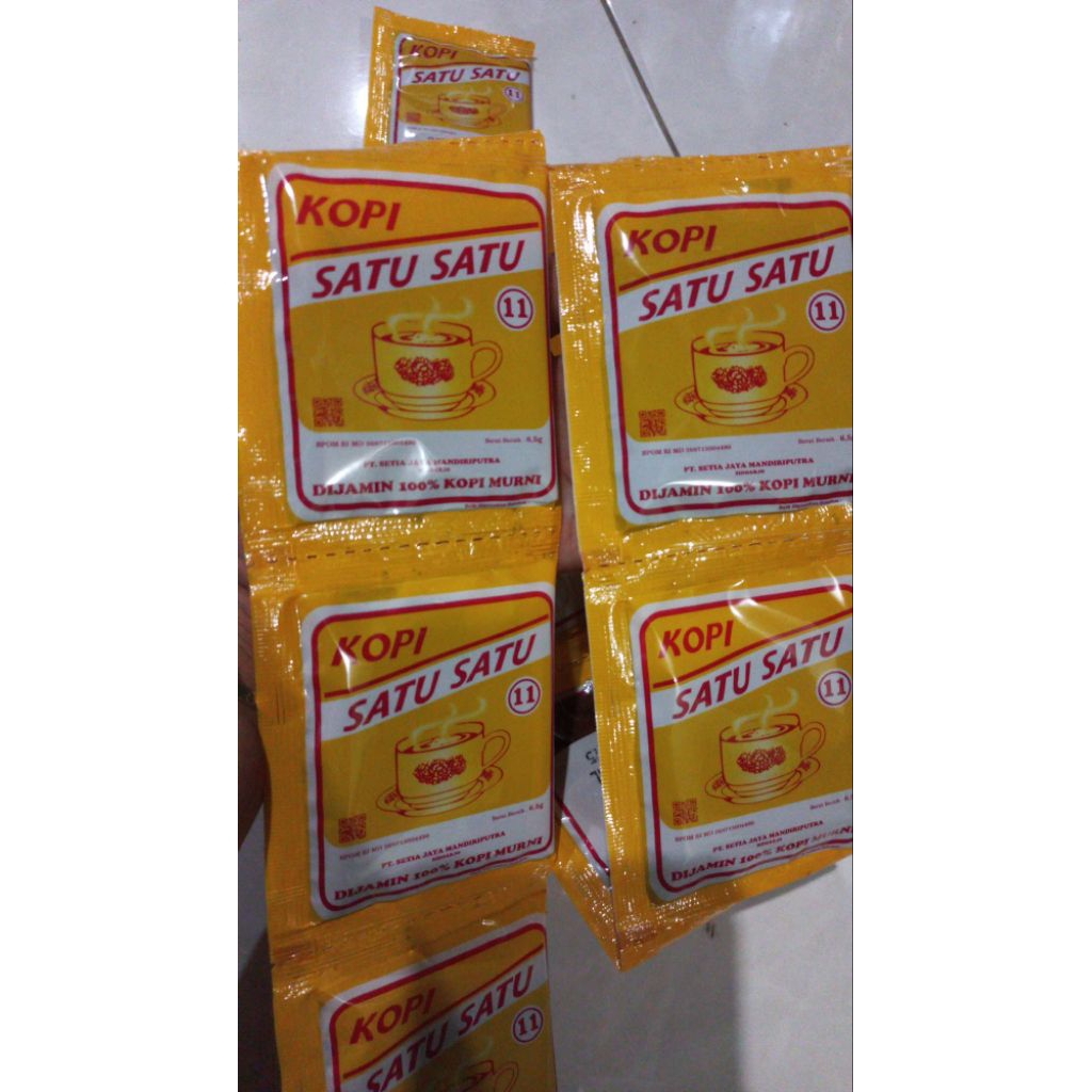 

Kopi satu satu dpt 10pcs (1 renceng)