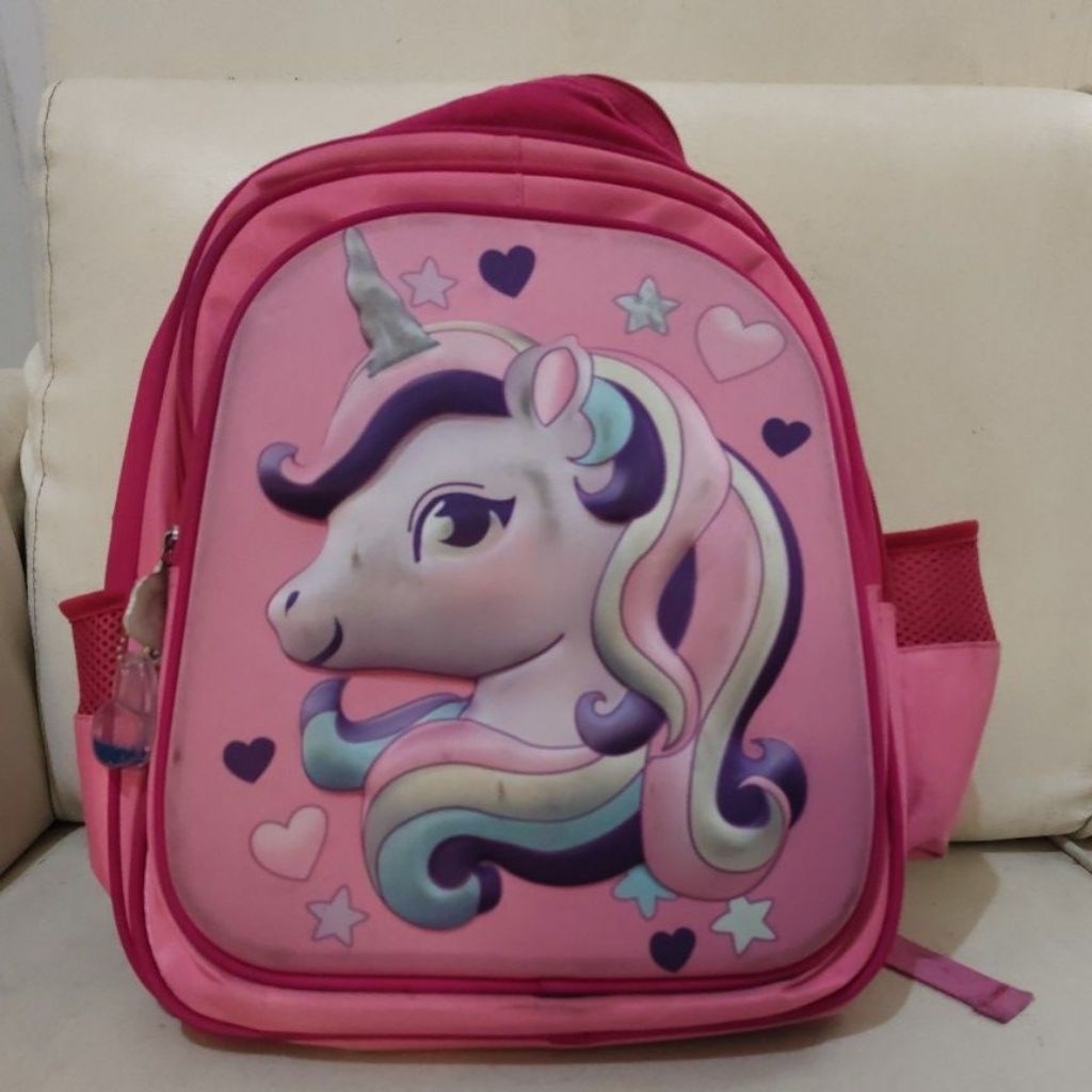 Tas Ransel anak SD unicorn preloved