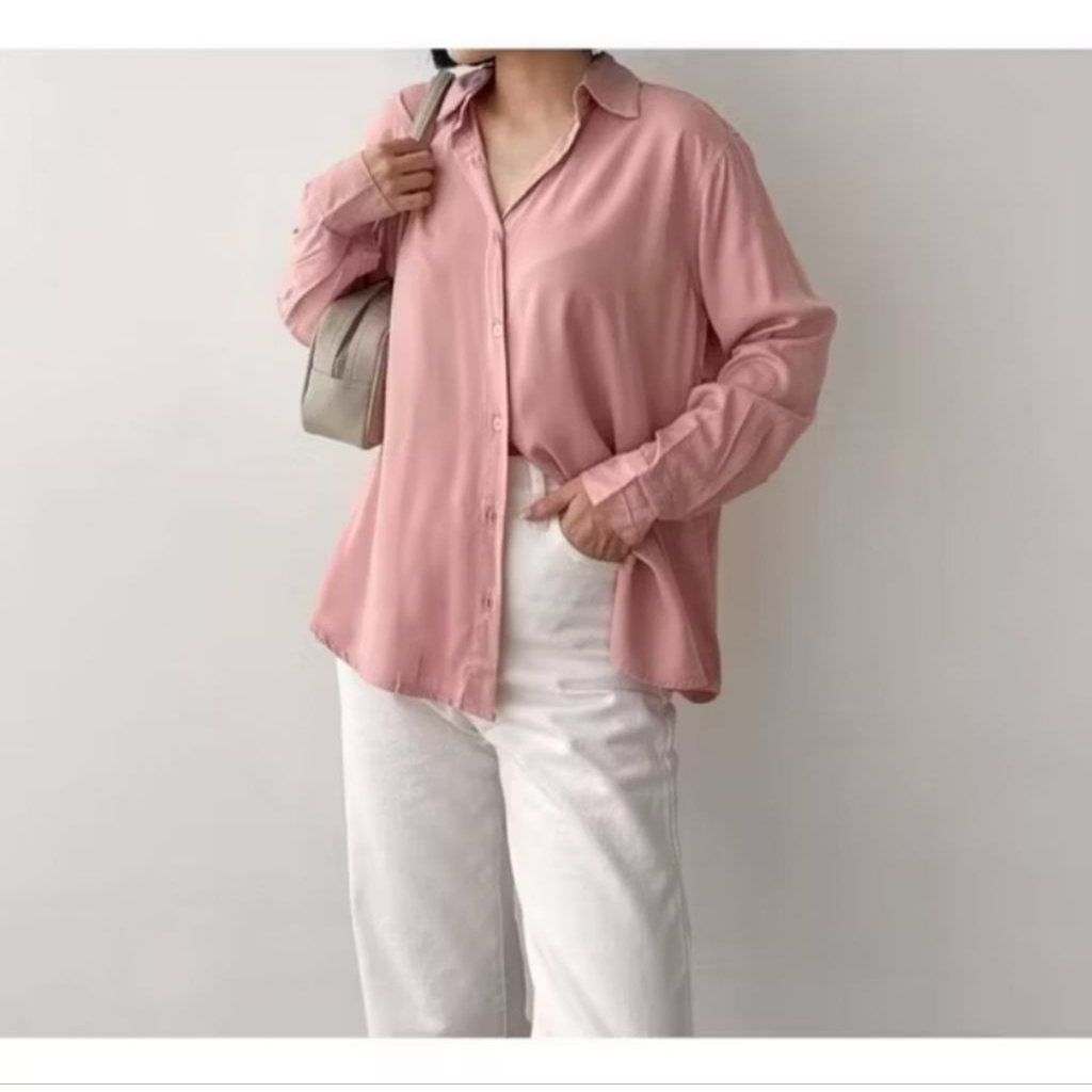 Kemeja Polos Rayon Twill