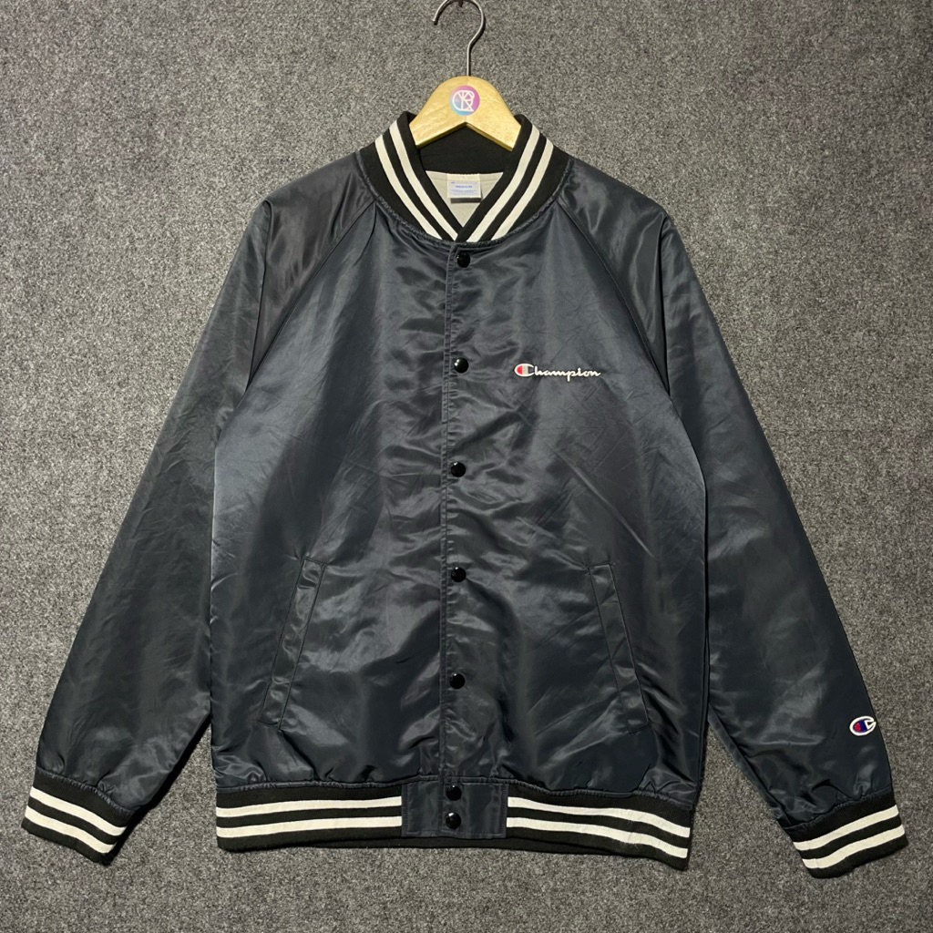 jaket varsity champion navy