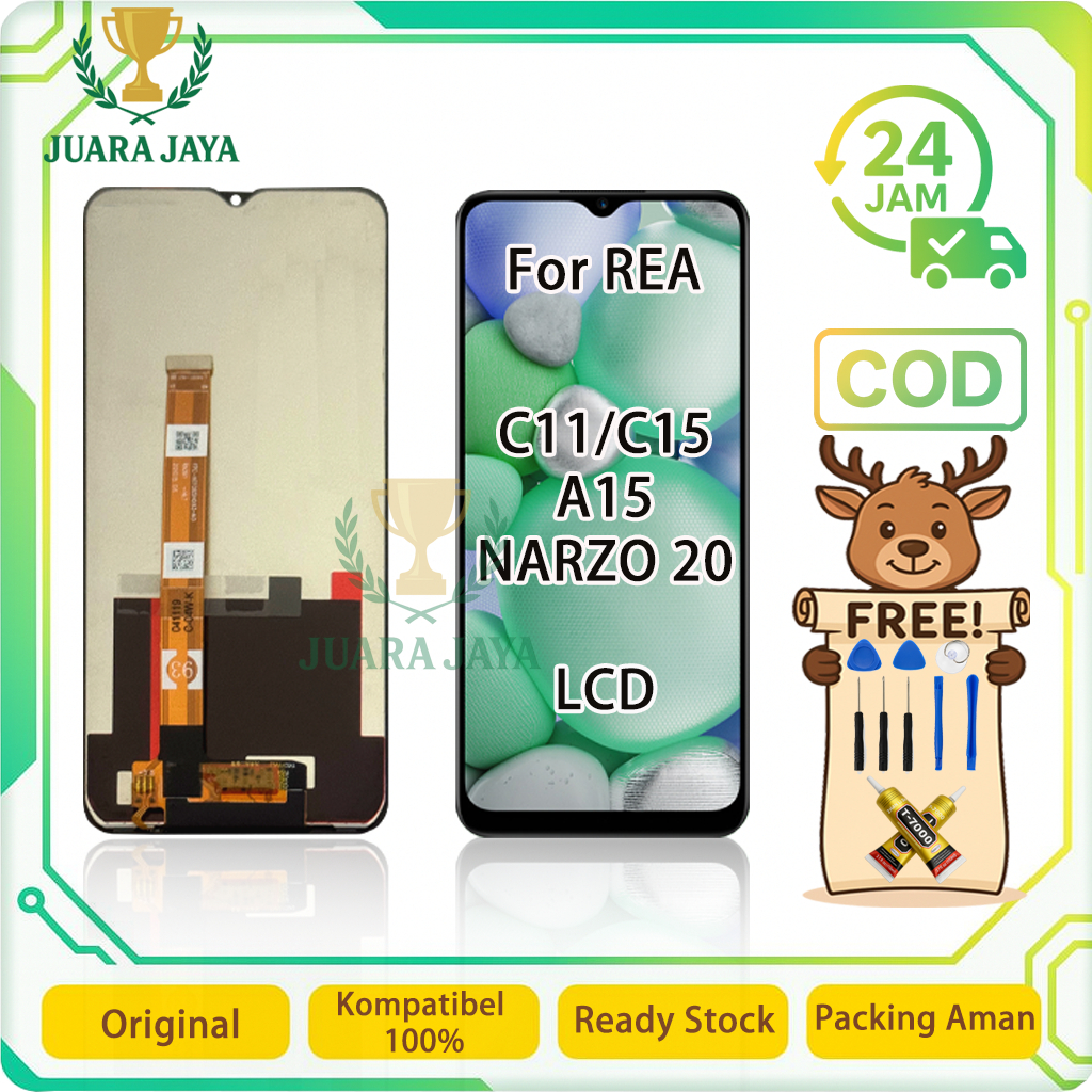LCD FOR REALME C11 / C15 / A15 / NARZO 20 UNIVERSAL FULLSET Touchscreen LCD HP OG TOUCHSCREEN