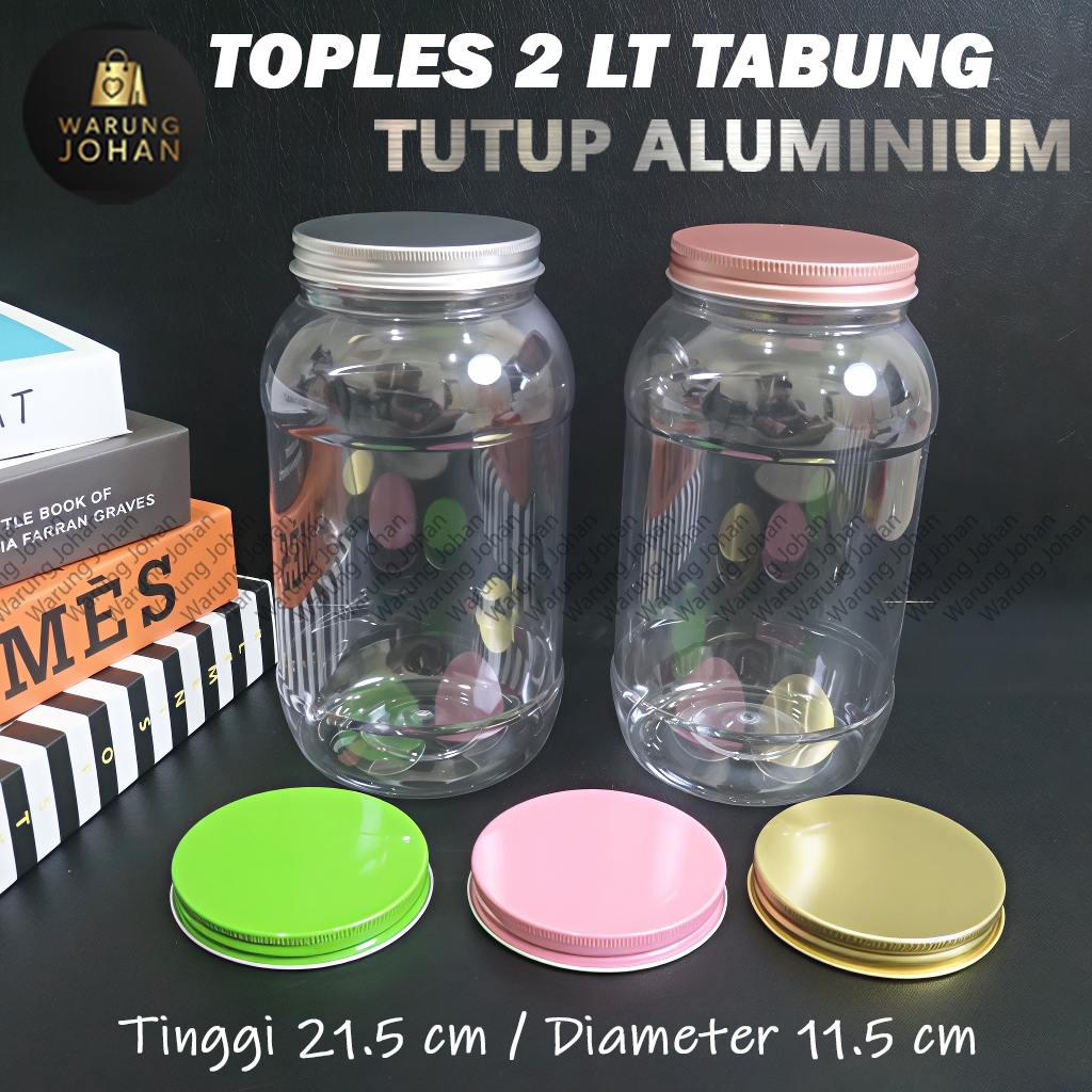 TOPLES 2 LITER TABUNG TUTUP ALUMINIUM / TOPLES 2 LITER