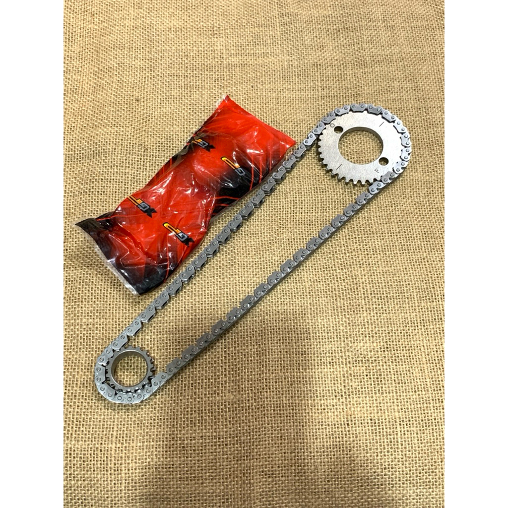 Rantai keteng rantai kamprat tiger tebal 4 lapis Original XGP panjang 100L 102L 104L 100 102 104 CRF