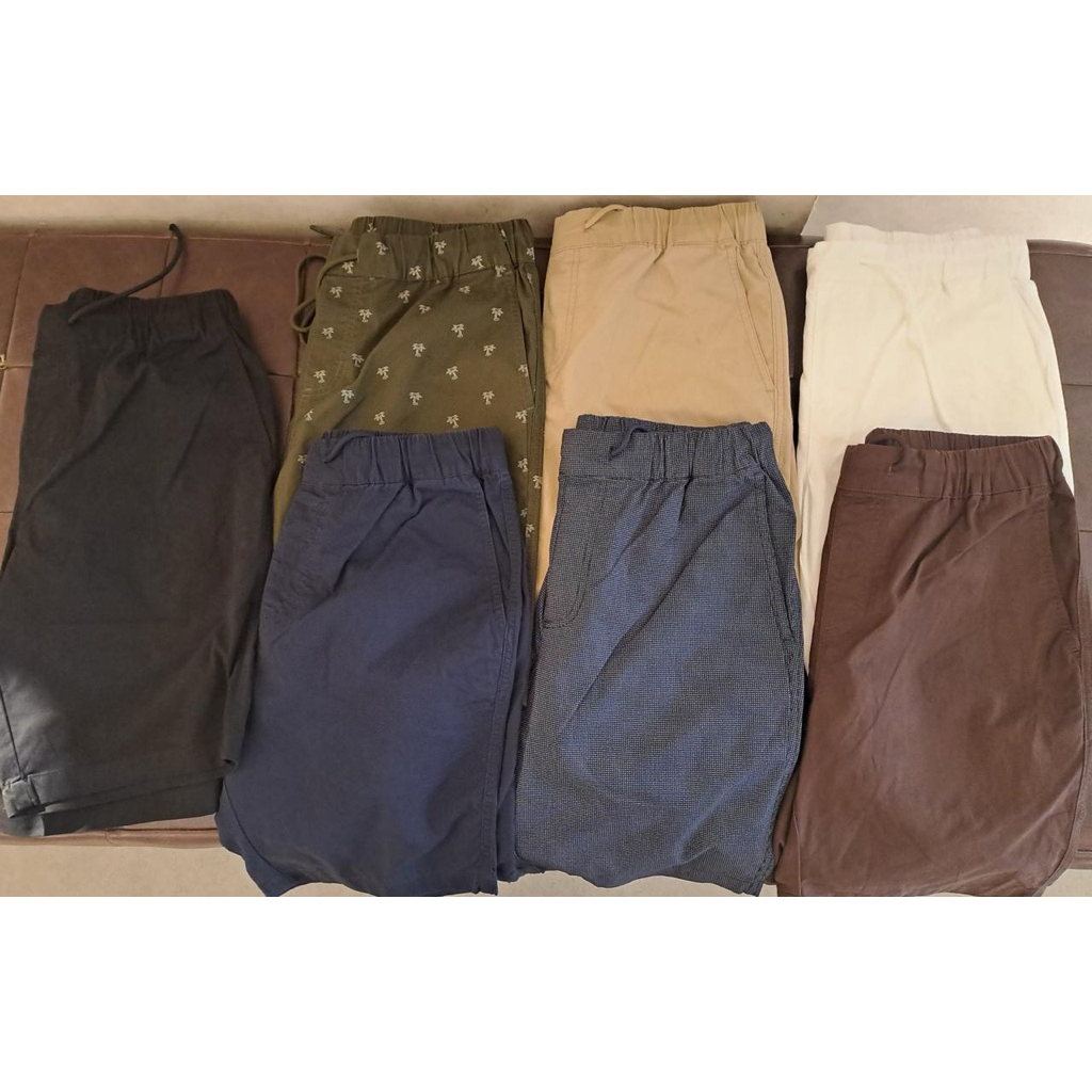 Giordano Celana Pendek Drawsting Pria Size S M L XL XxL