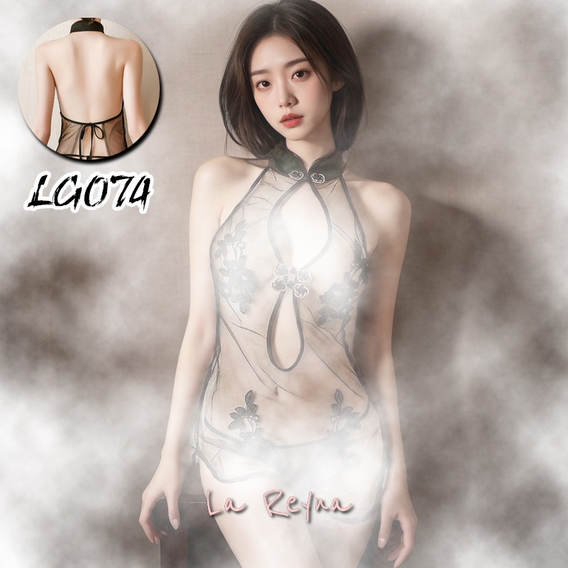Lareyna Set Lingerie + CD Sexy Fantasy Cheongsam Shanghai Terawang LG074