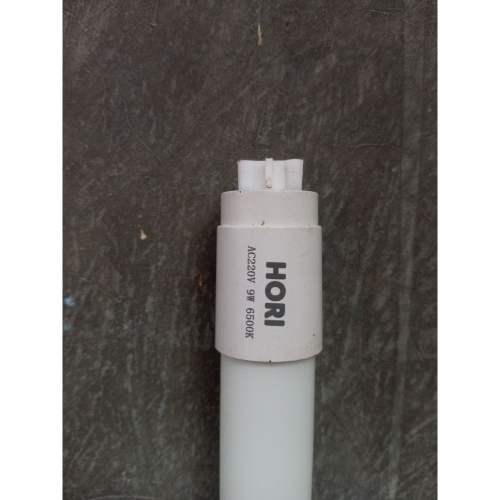 lampu TL HORI 9W 6500k LED tube T8 ful kaca